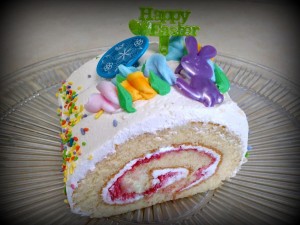 Easter Decorated Cake Roll - Yellow Cake