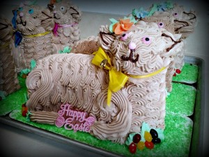 Easter Lamb W/ Chocolate Butter Cream Icing