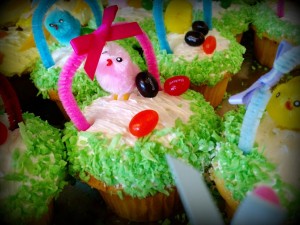 Easter Basket Cupcake - Yellow Cake
